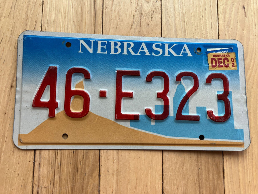 2002 Nebraska License Plate