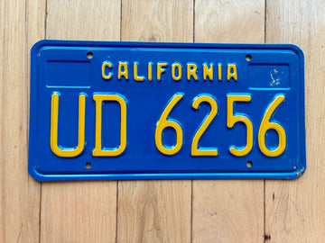 1976 California Trailer License Plate