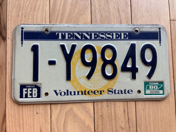 1980 Tennessee License Plate