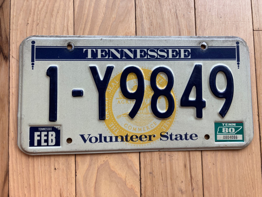 1980 Tennessee License Plate
