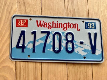 1993 Washington State Truck License Plate (Check With DOL First For YOM)