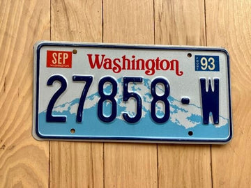 1993 Washington State Truck License Plate (Check With DOL First For YOM)
