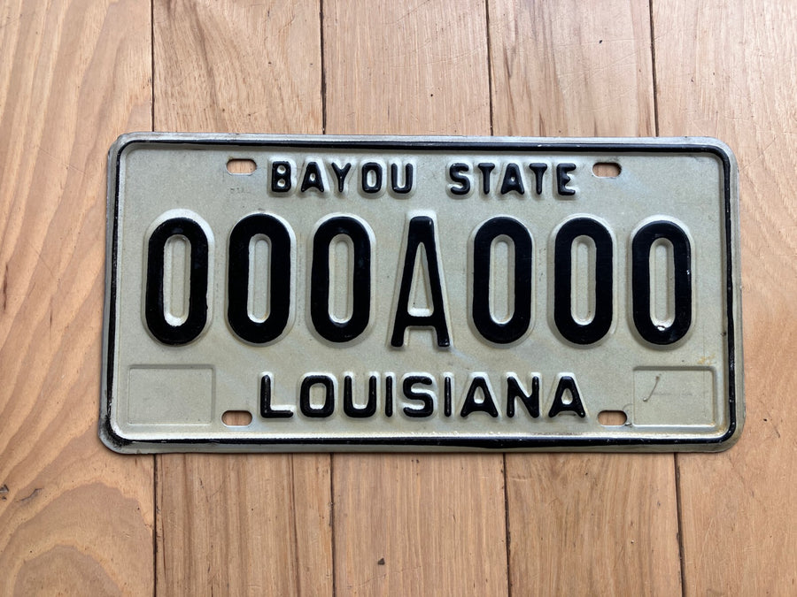 1974 Base Louisiana Sample License Plate