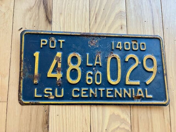 1960 Louisiana License Plate