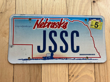 2011 Nebraska Vanity License Plate - JSSC