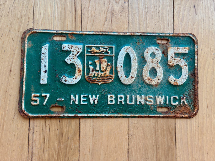 1957 New Brunswick License Plate