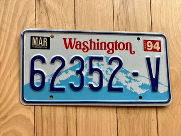 1994 Washington State Truck License Plate (Check With DOL First For YOM)