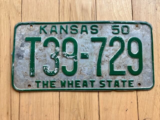 1950 Kansas Truck License Plate