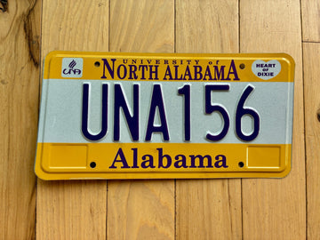 2005 Alabama North University License Plate