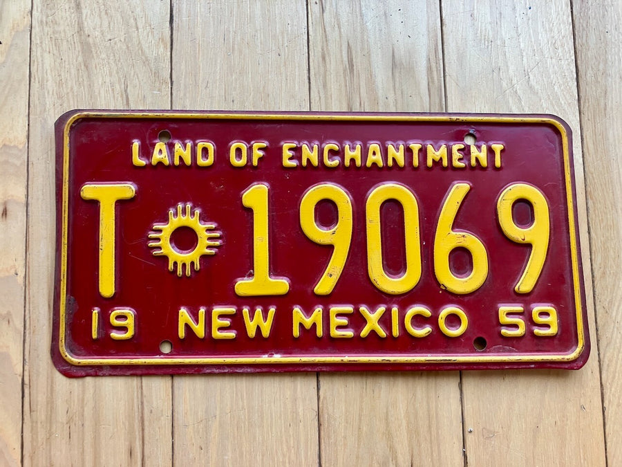 1959 New Mexico Trailer License Plate