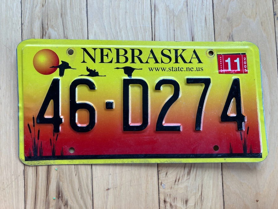 2005 Nebraska License Plate