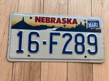 1996 Nebraska License Plate