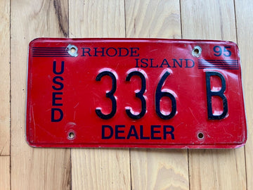 1995 Rhode Island Used Dealer License Plate