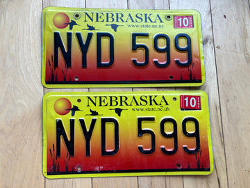 Pair Of 2005 Nebraska License Plates
