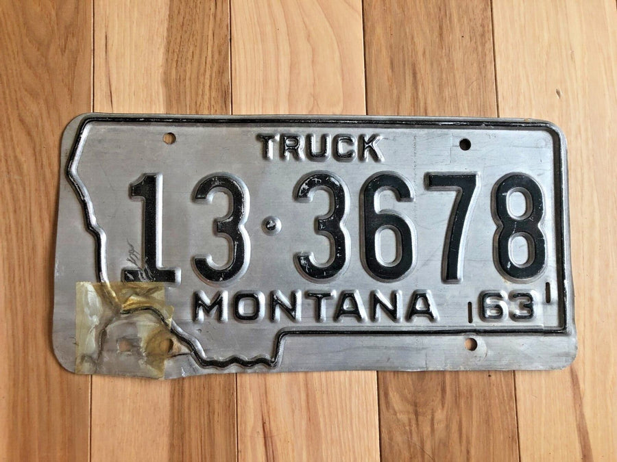 1963 Montana Truck License Plate