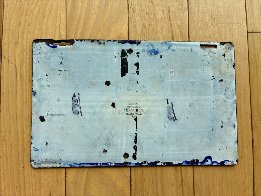 1906 Pennsylvania License Plate