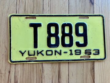 1963 Yukon Truck License Plate