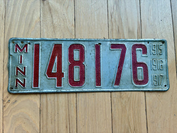 1915 1916 1917 Minnesota License Plate