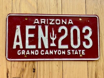 1980 Base Arizona License Plate