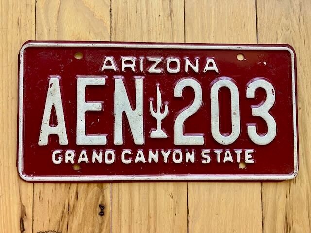 1980 Base Arizona License Plate
