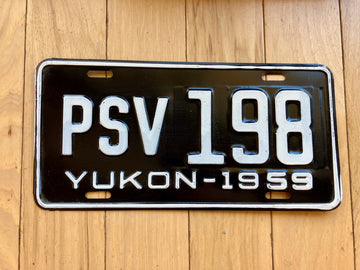 1959 Yukon PSV License Plate