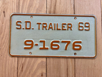 1969 South Dakota Trailer License Plate