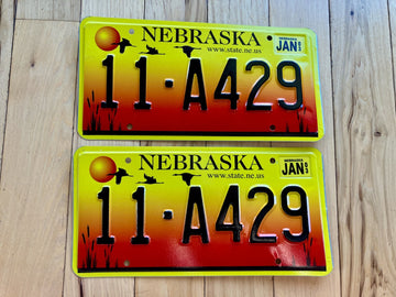 Pair of 2003 Nebraska License Plates