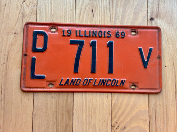 1969 Illinois Dealer License Plate