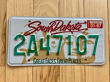 1996 Base South Dakota License Plate