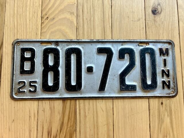 1925 Minnesota License Plate