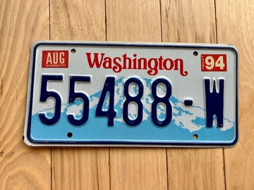 1994 Washington State Truck License Plate (Check With DOL First For YOM)