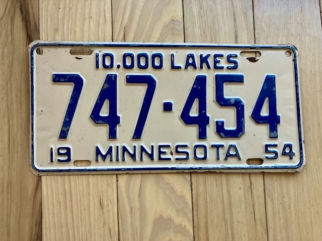 1954 Minnesota License Plate
