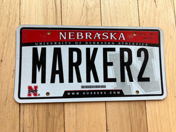 2005 University of Nebraska Vanity License Plate - MARKER2