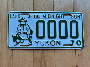 1970 Yukon Sample License Plate