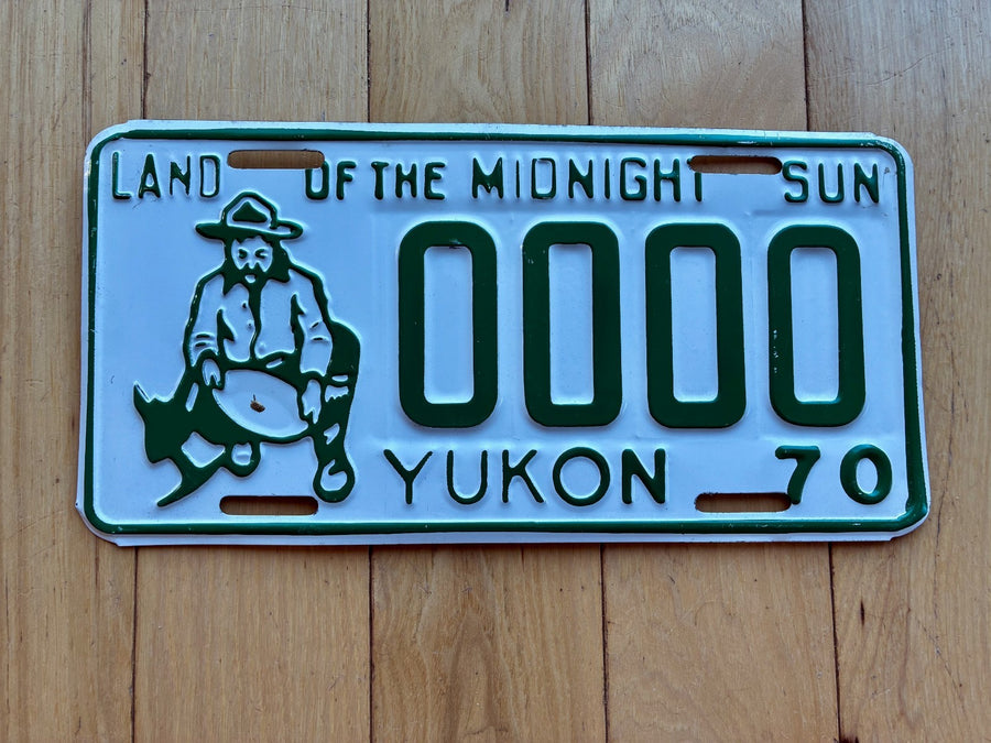 1970 Yukon Sample License Plate