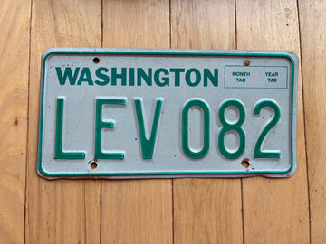 1984 to 1987 Washington State License Plate - Check With DOL First For YOM