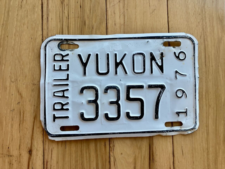 1976 Yukon Trailer License Plate