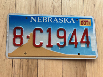 2002 Nebraska License Plate