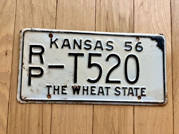 1956 Kansas Truck License Plate