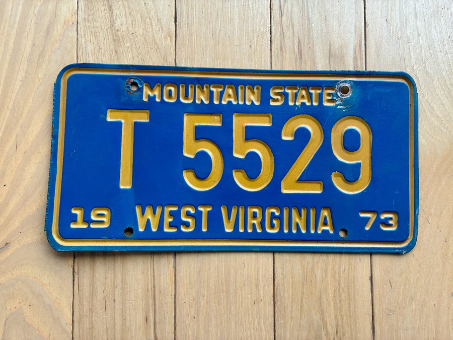 1973 West Virginia Light Trailer License Plate