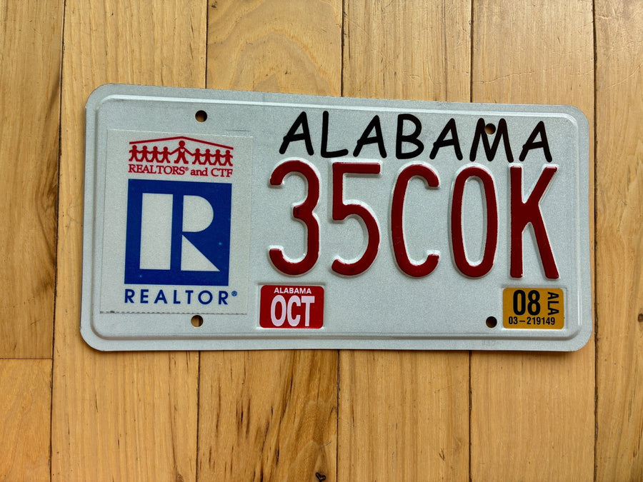 2008 Alabama Realtor License Plate