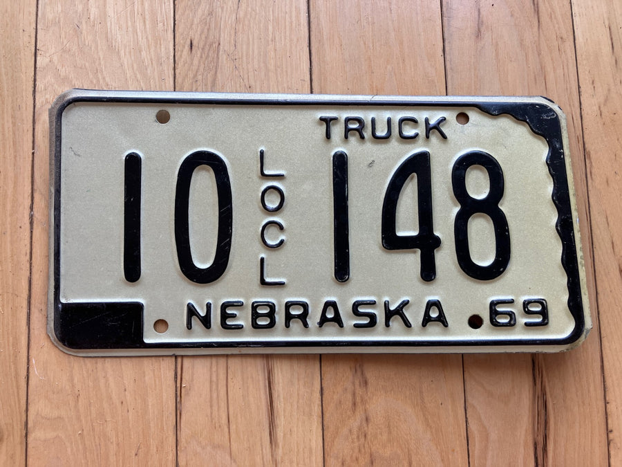 1969 Nebraska Local Truck License Plate