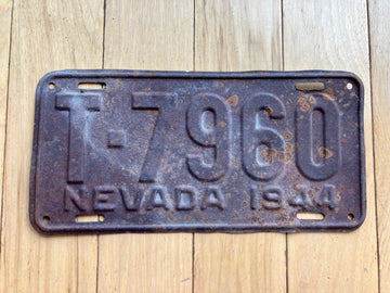 1944 Nevada License Plate