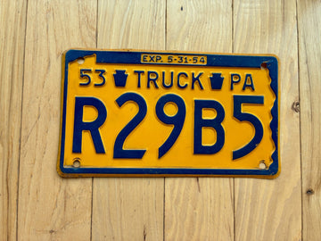 1953 Pennsylvania Truck License Plate