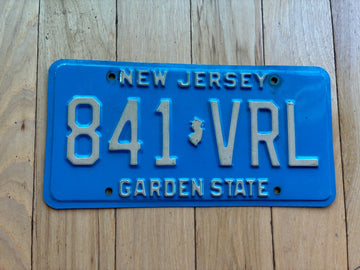 1983 New Jersey License Plate