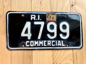 1967 Rhode Island Commercial License Plate