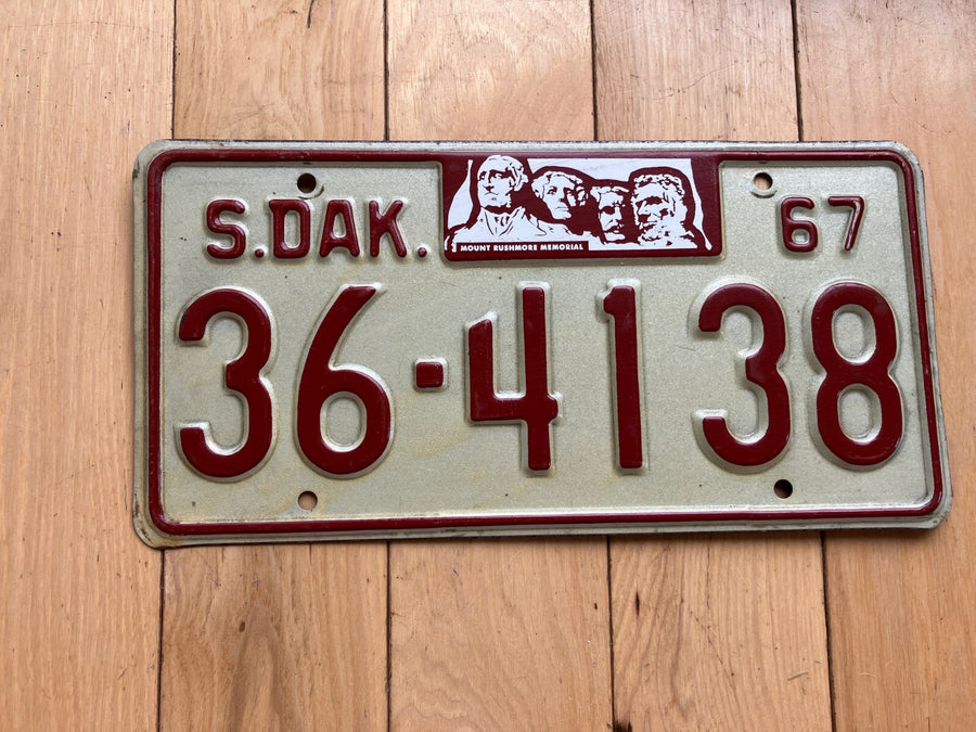 1967 South Dakota License Plate