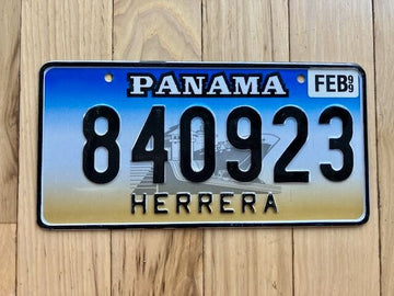 1999 Base Panama License Plate