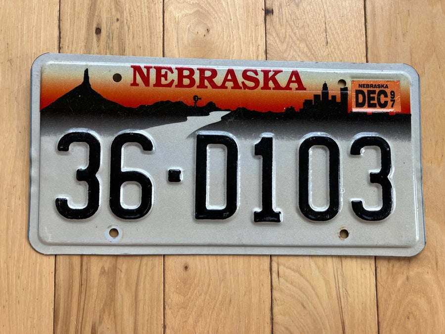 1997 Nebraska License Plate