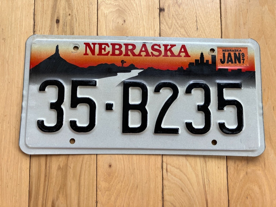 1997 Nebraska License Plate